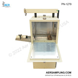 Aer Sampling product image PN-1279 220-240V MKOR™ Heater Box with Riser Assembly viewed from left top 