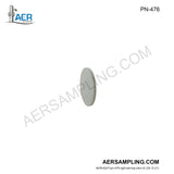 Aer Sampling product image PN-476 filter support 3 inch ptfe viewed from right tail top
