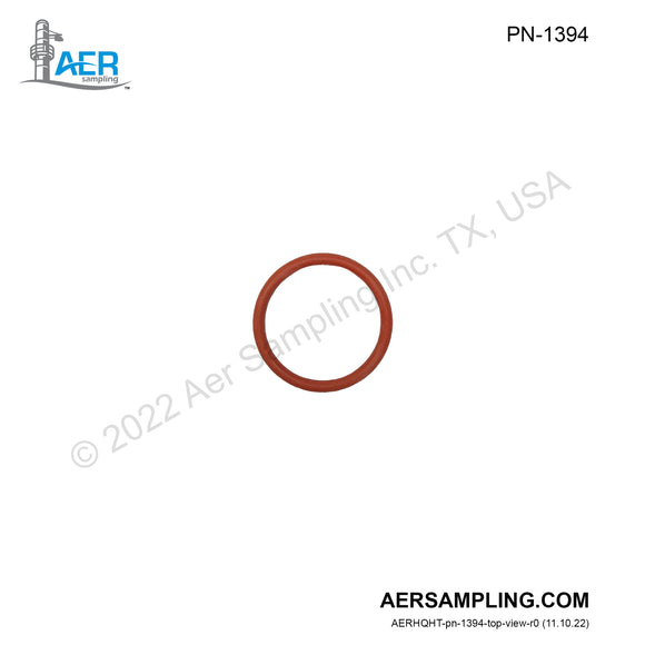Aer Sampling product image PN-1394 Silicon Rubber O-ring for Thimble Filter Holder viewed from top
